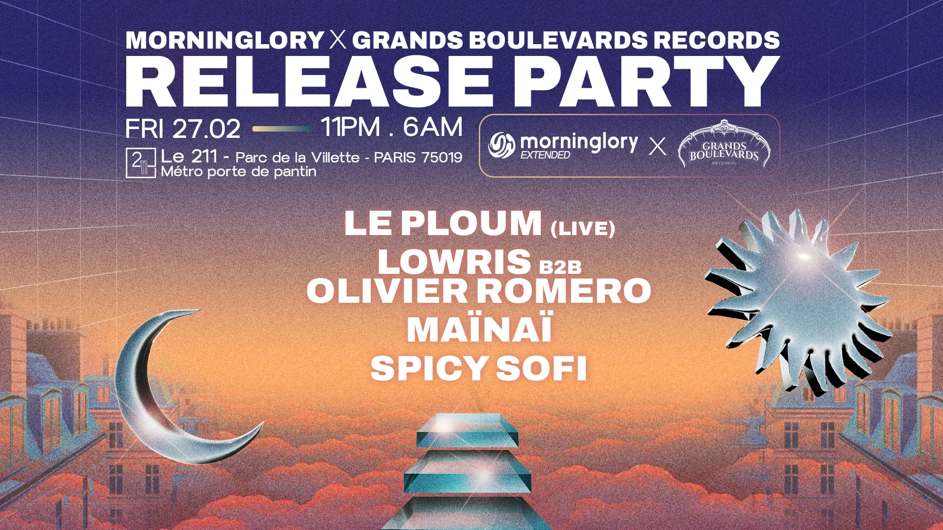 Morninglory X Grands Boulevards Records : Release Party