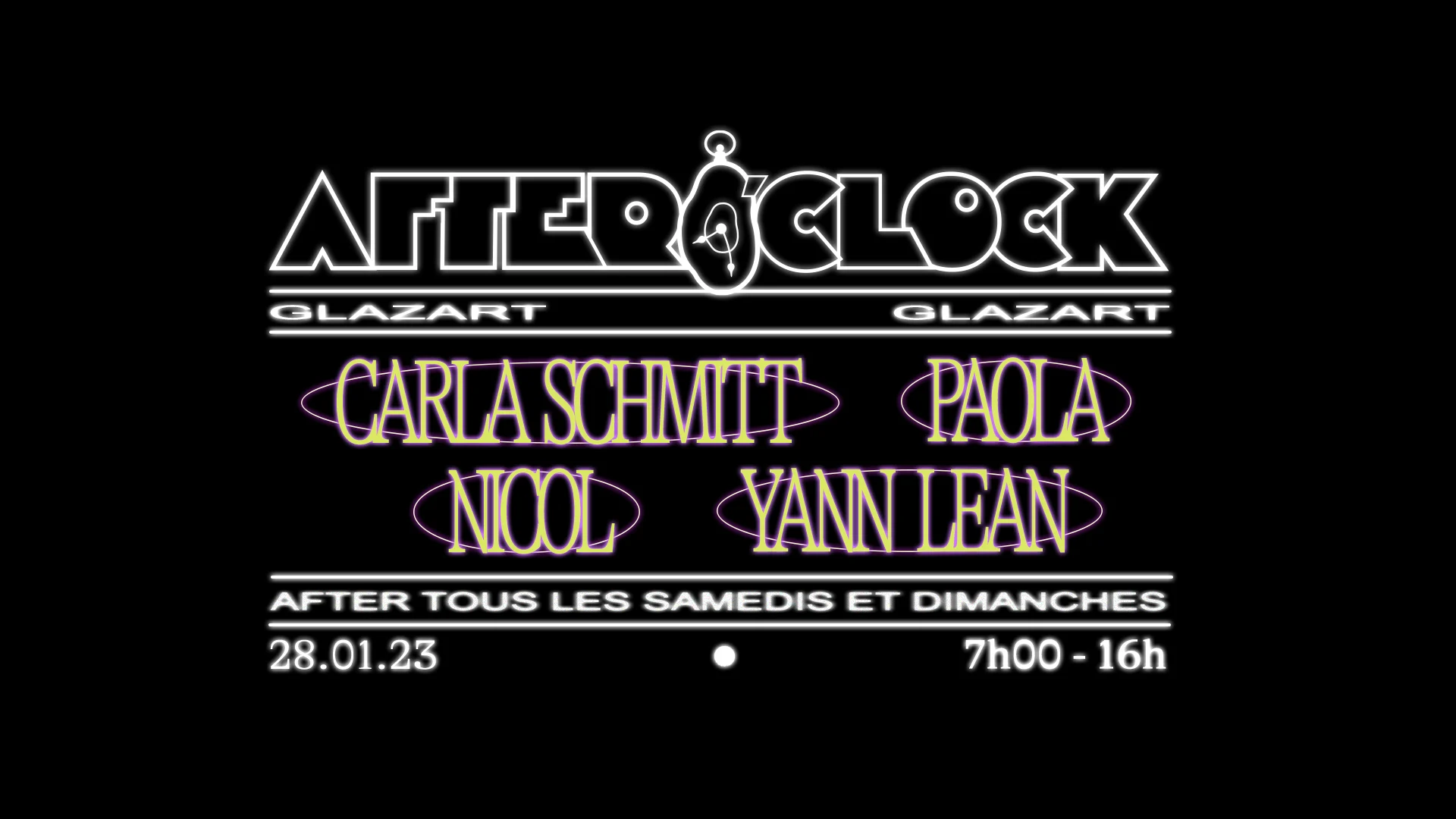 After O'clock : Carla Schmitt, Nicol, Paola, Yann Lean