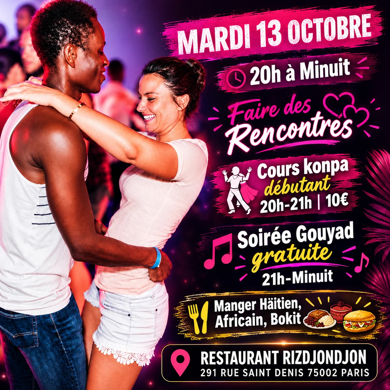 Soirée Zouk Et Konpa Gratuite