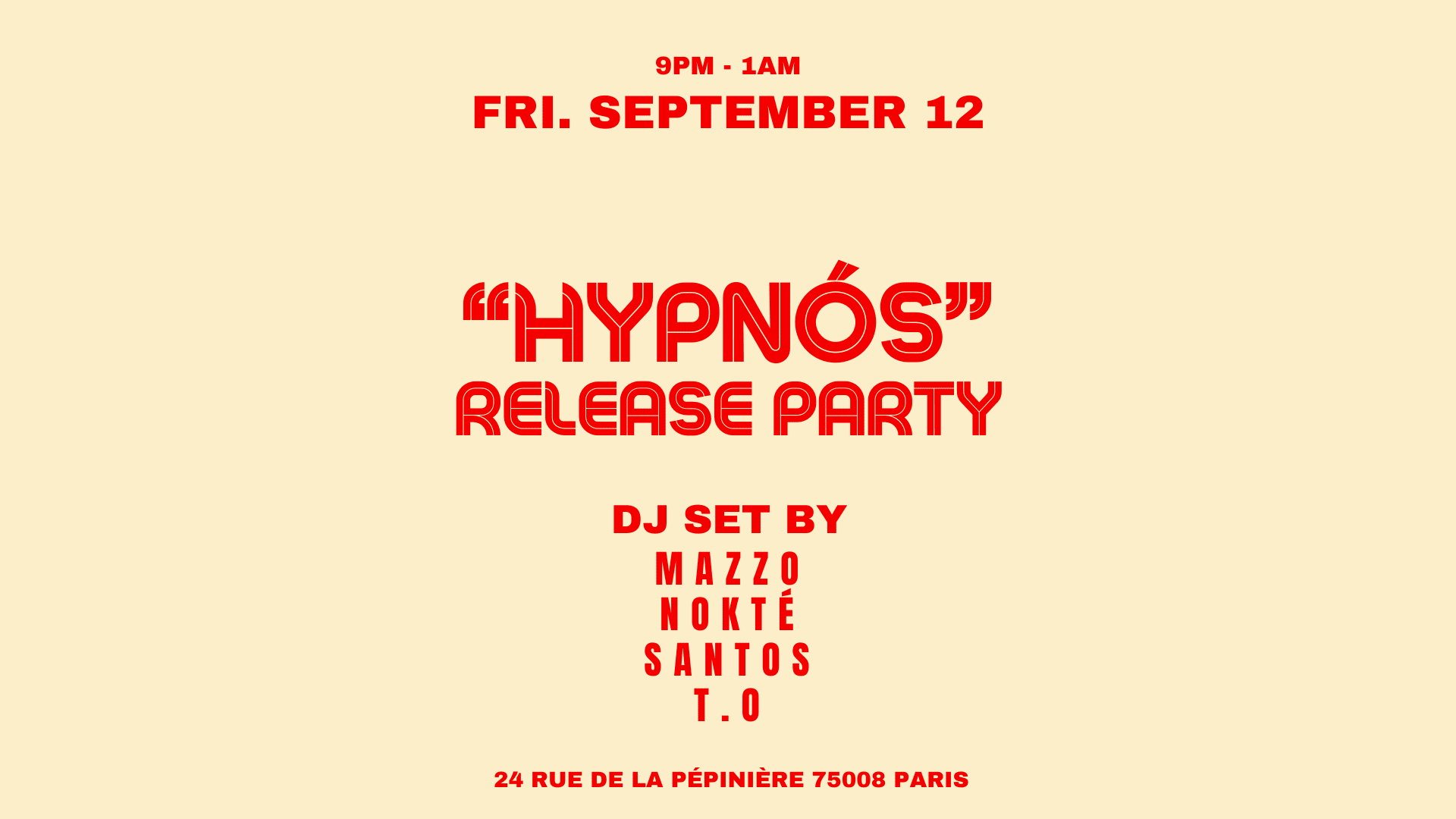 Nokté – “Hypnós” Release Party @ Slice Pizza Club