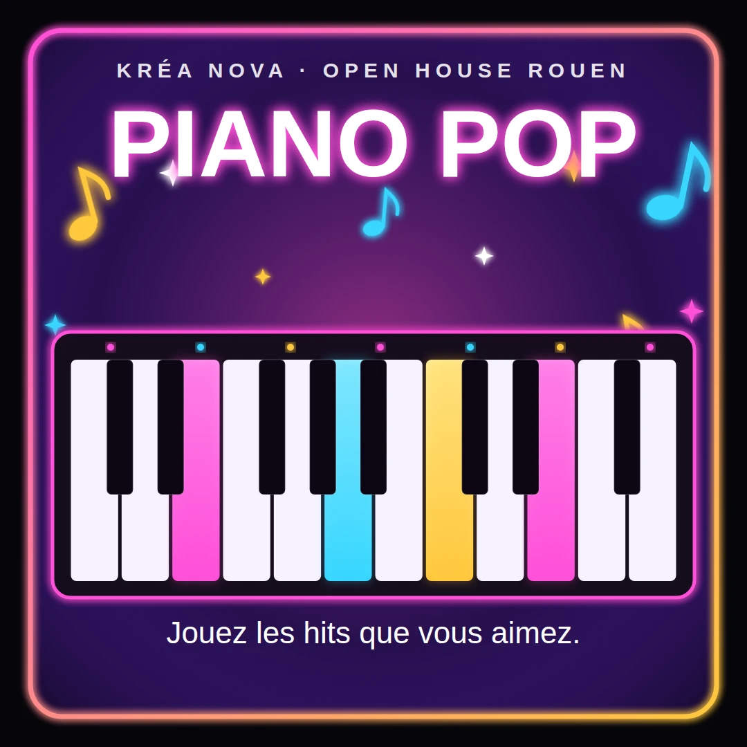 Pop Piano & Live Session (Sans Solfège) @ Kréa Nova Rouen