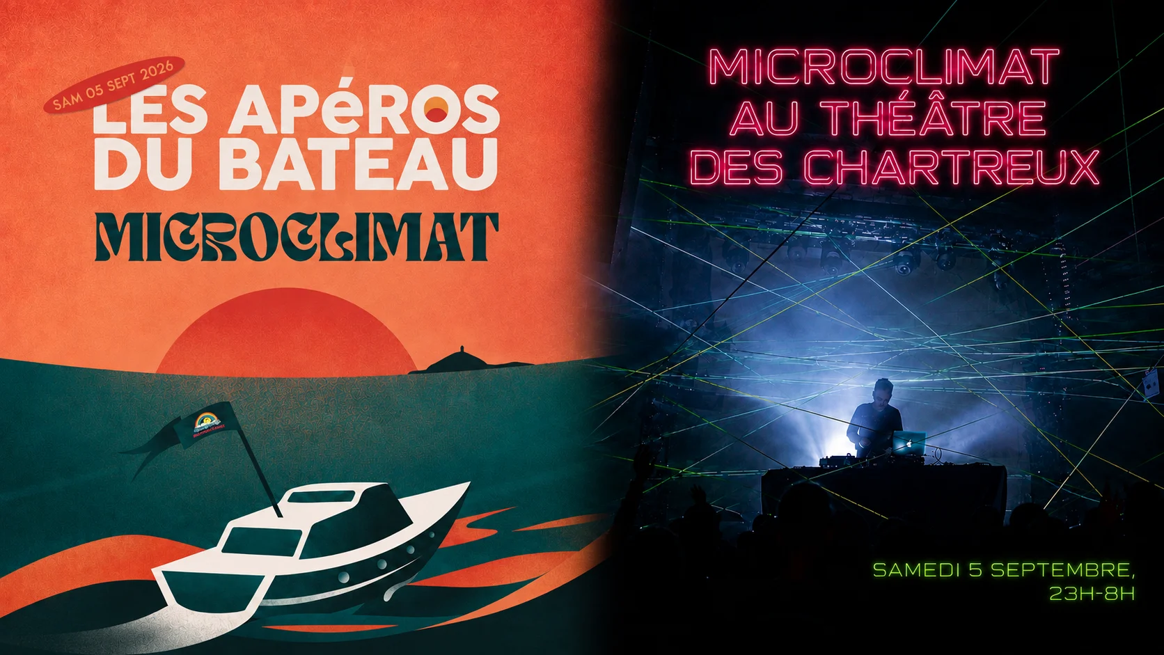 Fête Microclimat Sur Un Bateau Puis Dans Un Théâtre