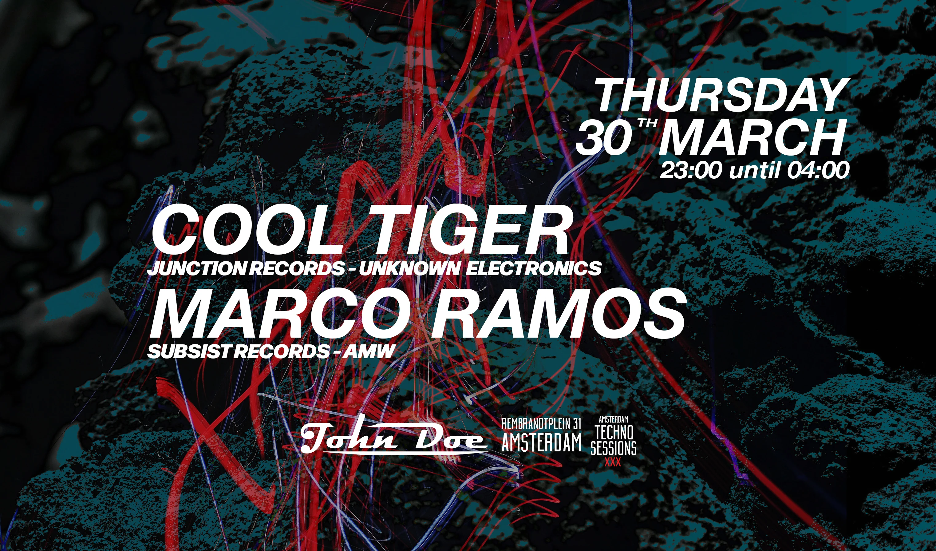 Amsterdam Techno Sessions W/ Cool Tiger & Marco Ramos