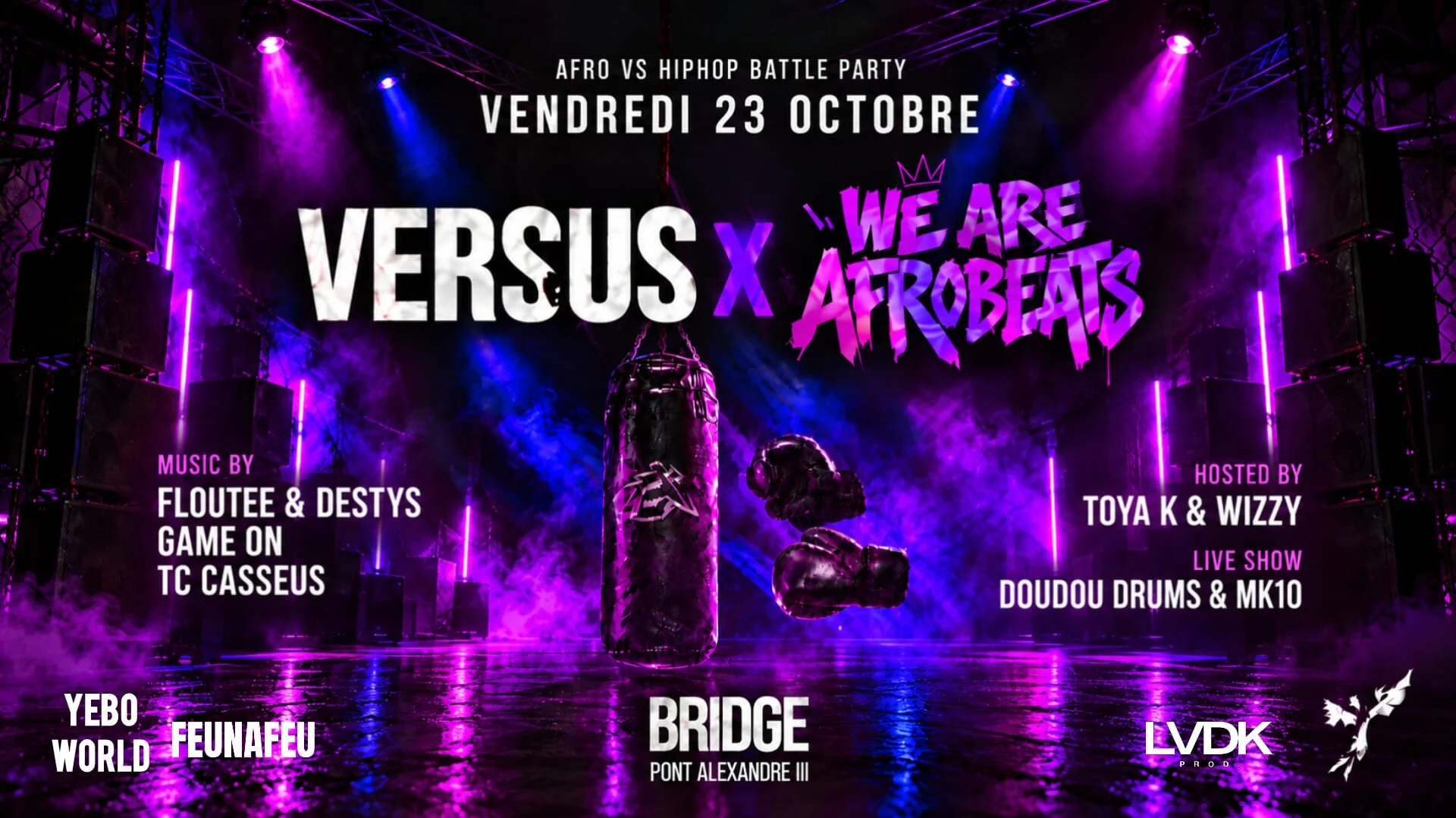 We Are Afrobeats X Versus - Friday 23/10 - Bridge Club