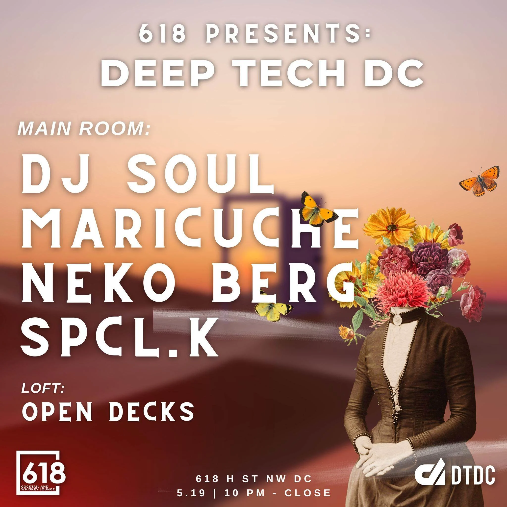 Deep Tech DC: Dj Soul, Maricuche, Neko Berg, Spcl.K