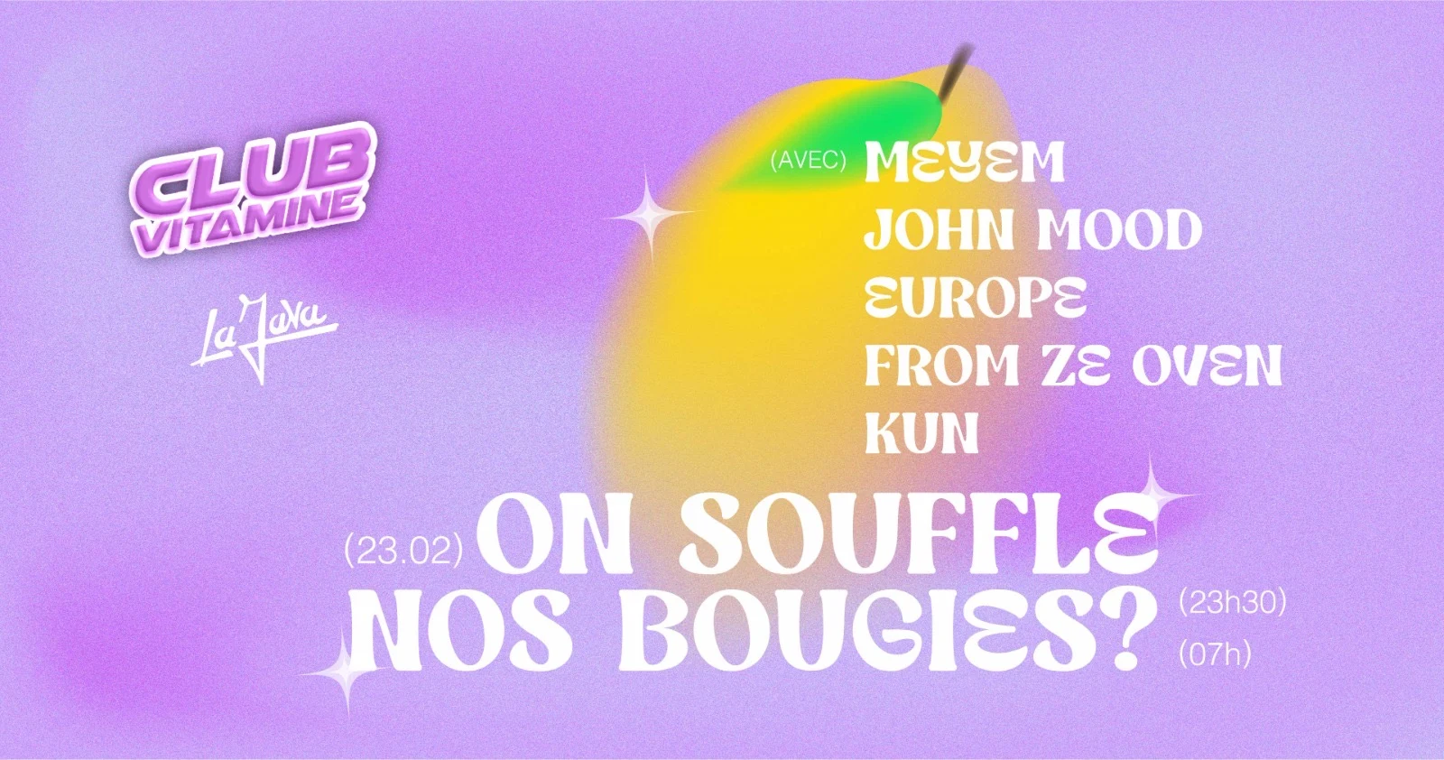 Club Vitamine : Meyem, John Mood (Tickets Sur Place)