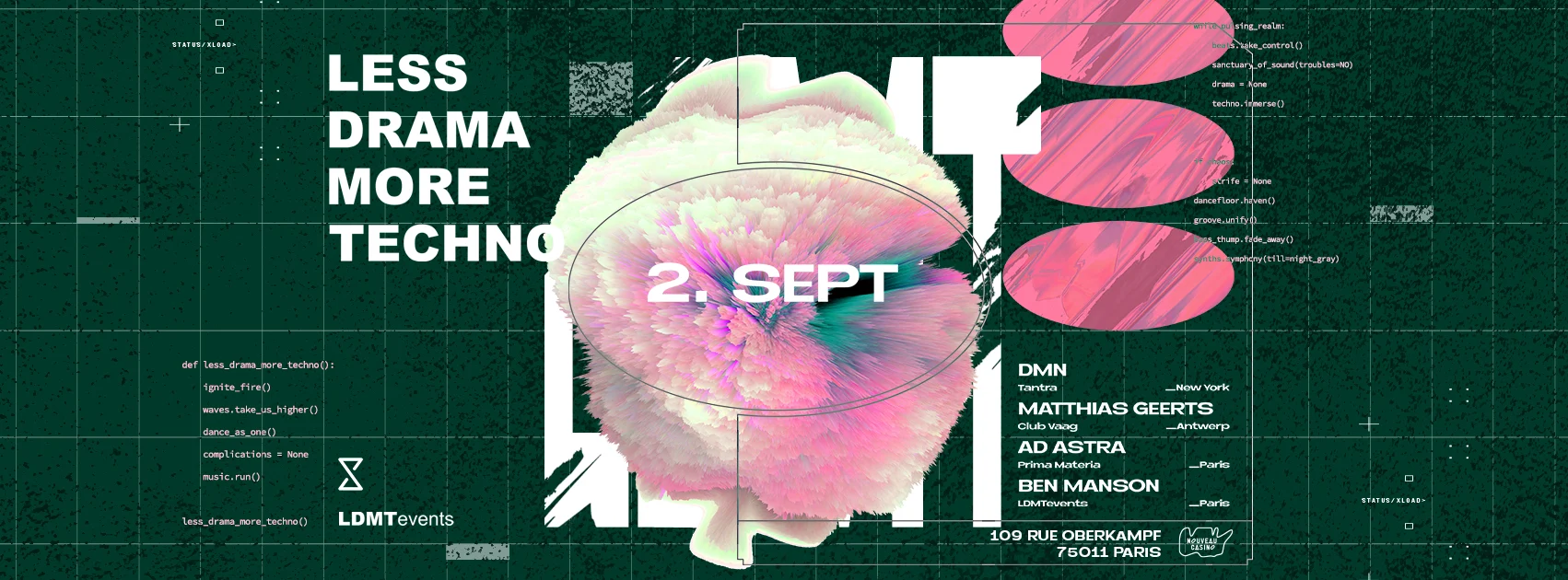 Less Drama More Techno #40 Season Opening