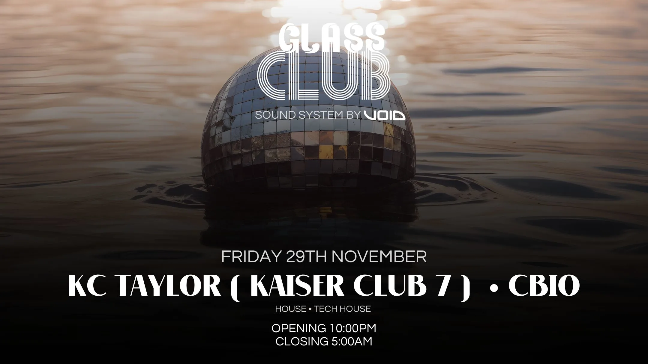 Friday 29th November • Kc Taylor ( Kaiser Club 7 ) • Cbio