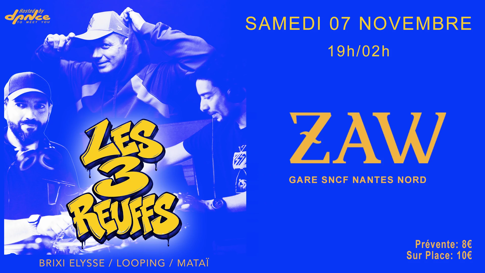 Les 3 Reuffs Au Zaw (Mezzanine Gare Nord Nantes
