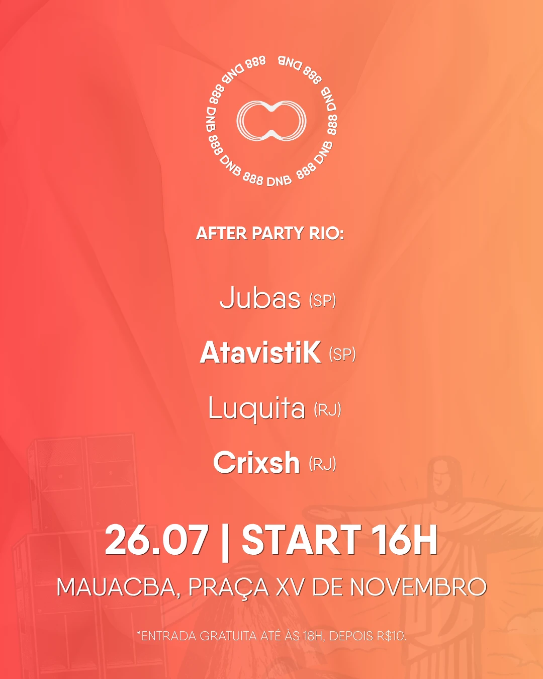 888dnb Apresenta: Dnb Na Bike Rio + After Party