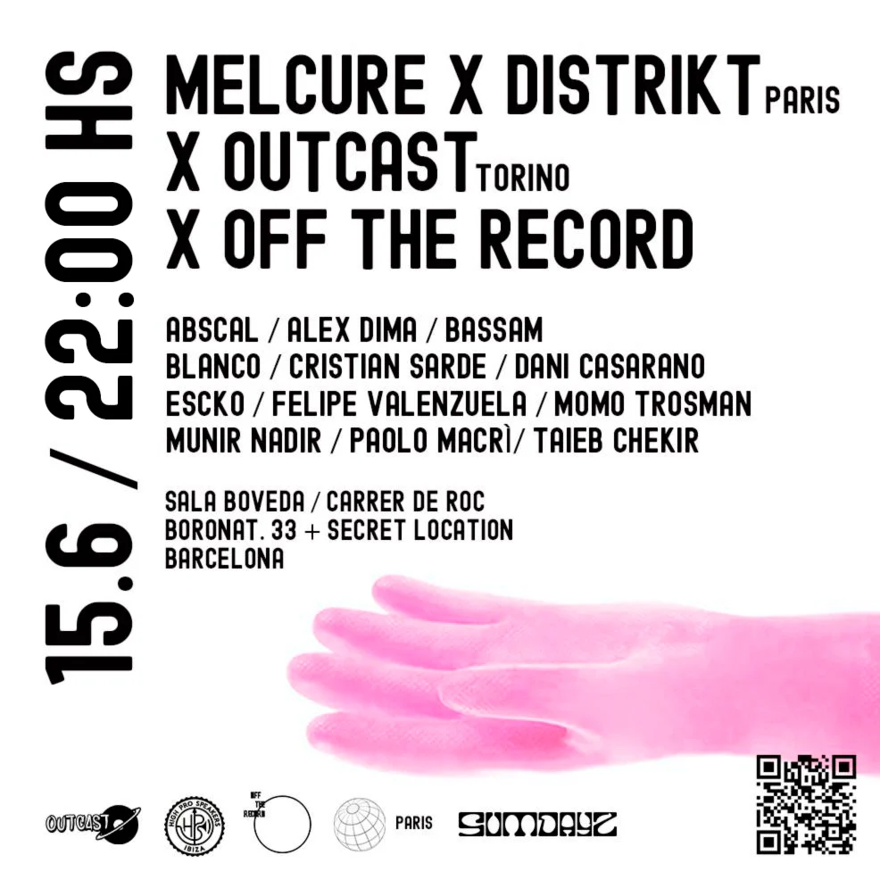 Melcure X Distrikt Paris X Outcast Torino X Off The Record