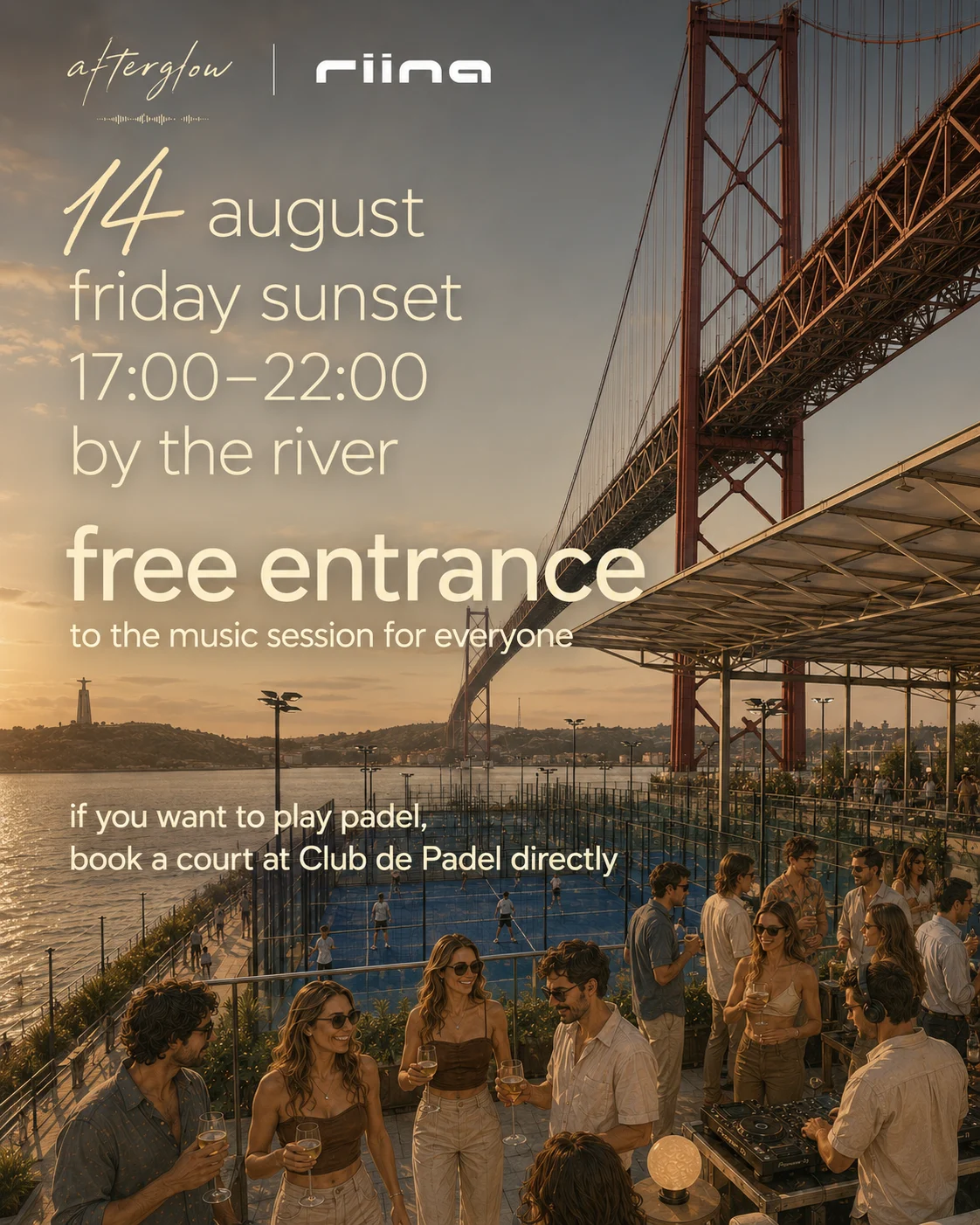 Rooftop Dancing By The River | Afterglow At Clube De Padel |