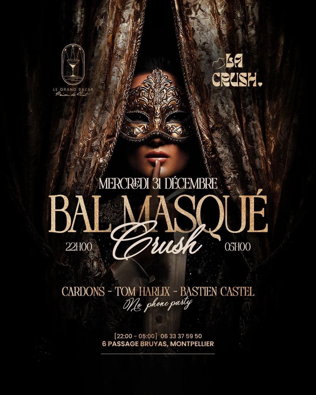 31/12 Le Bal Masqué - La Crush