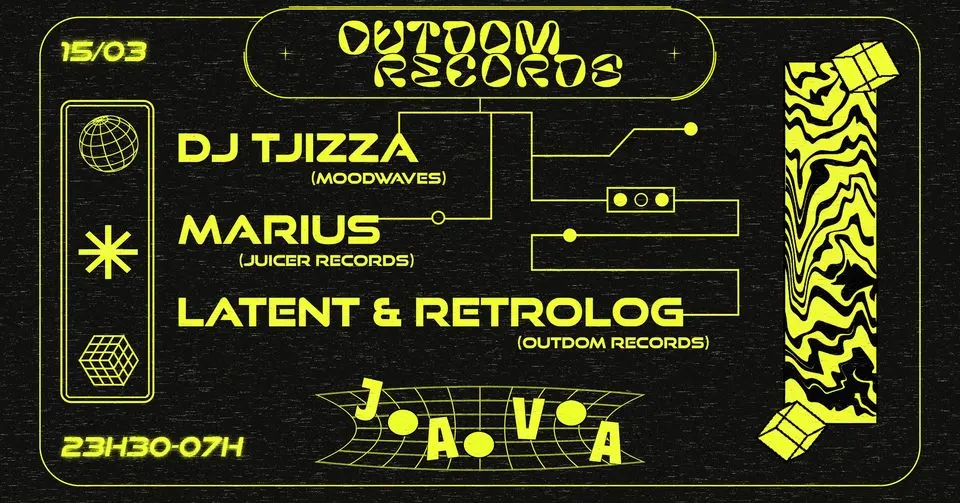 Outdom Records : Dj Tjizza, Marius, Latent & Retrolog
