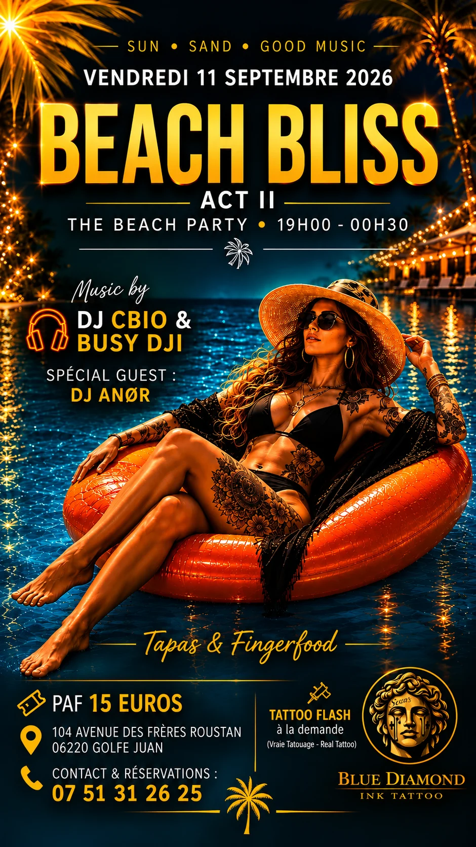 Beach Bliss Dj Cbio Special Dj Anor Jimbaran Plage