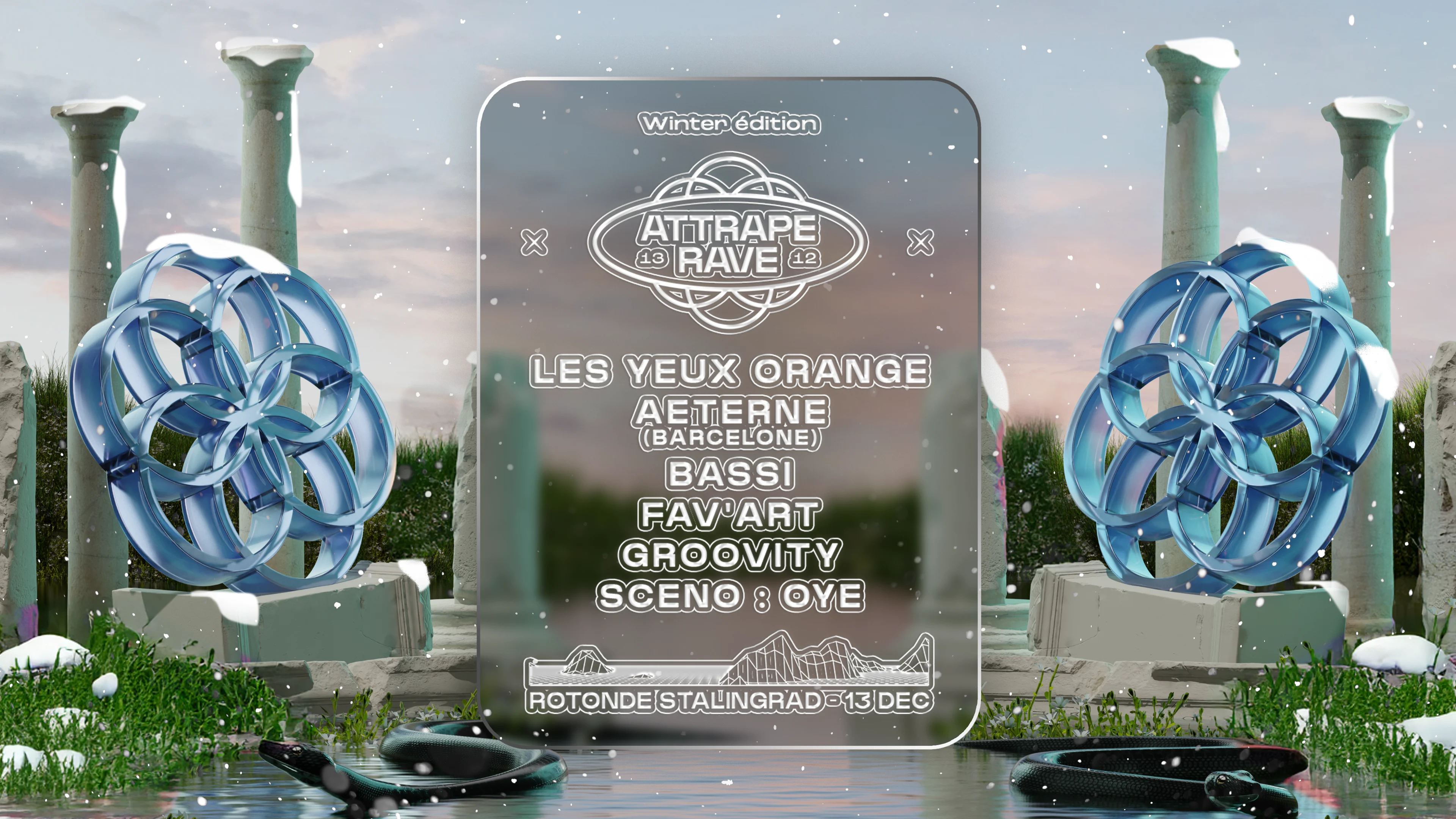 Attrape Rave W/ Les Yeux Orange, Fav_Art, Groovity, Oye