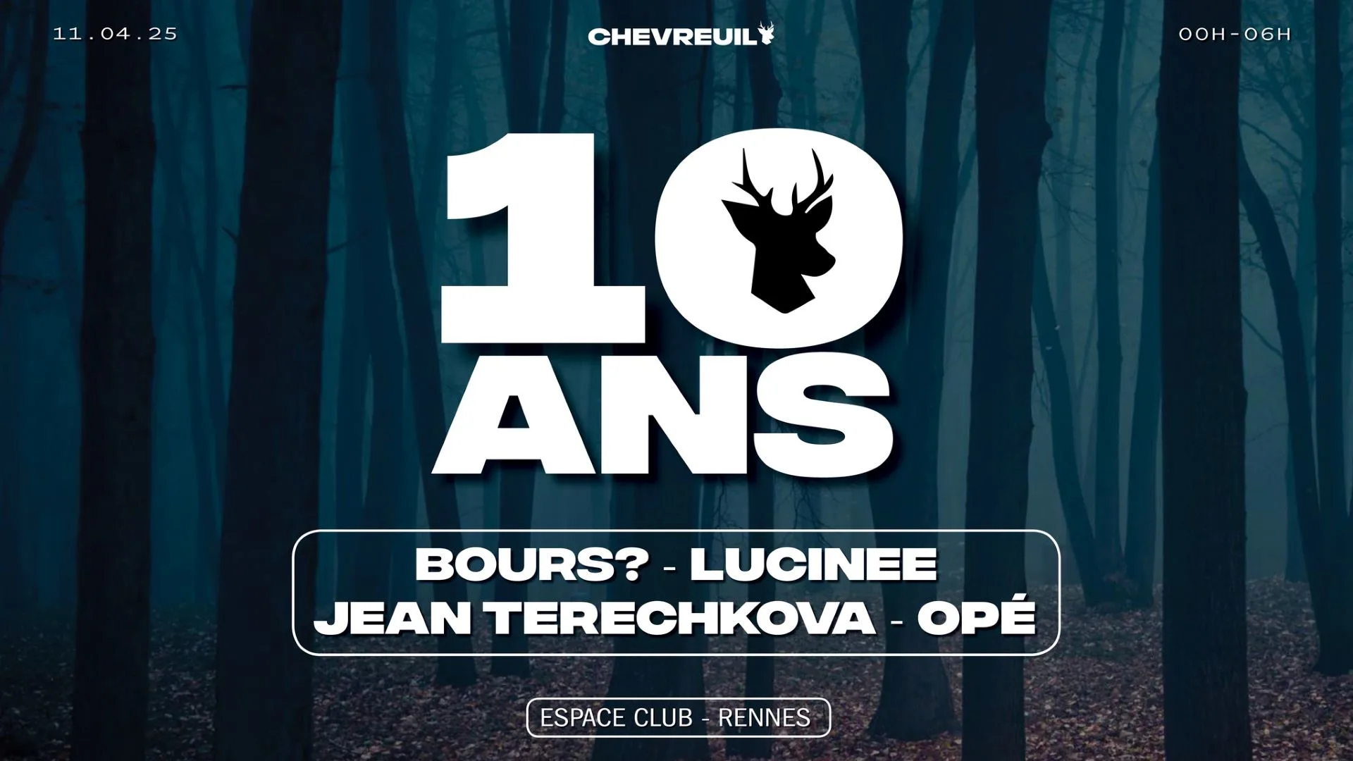 10 Ans Chevreuil First Round : Nuit À L'espace
