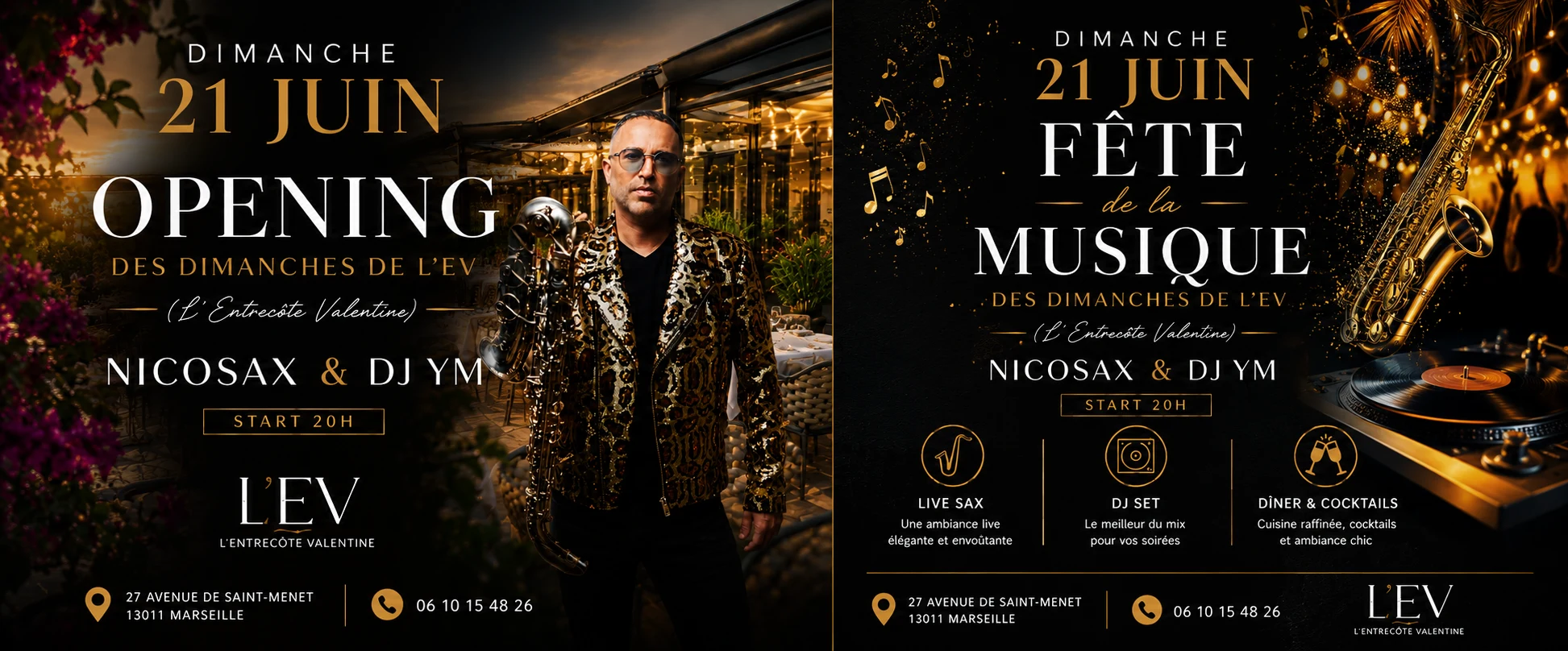 Les Dimanches De L'ev / Nicosax & Dj Ym/ Fete De La Musique