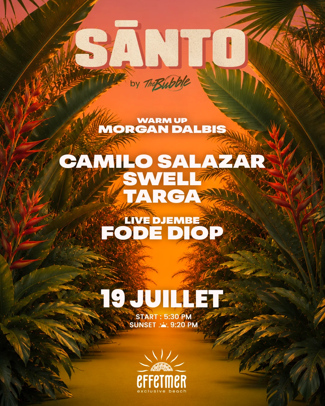 Santo 19 Juillet - Your Sunday Ritual On The Beach