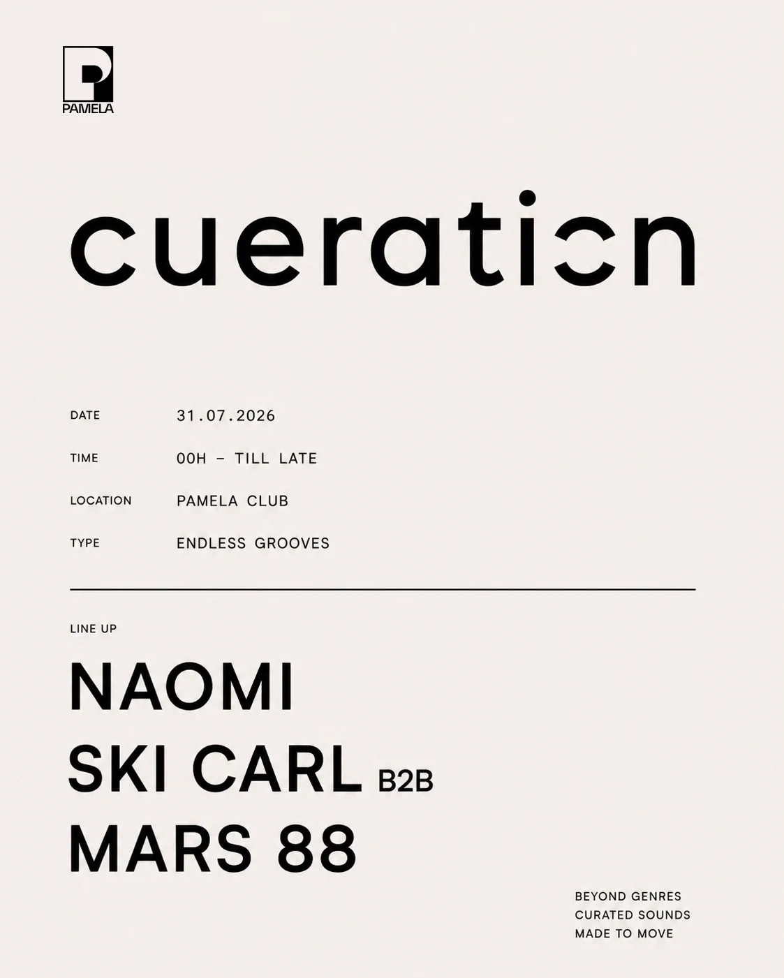 Cue-Ration - Naomi, Mars88, Ski Carl