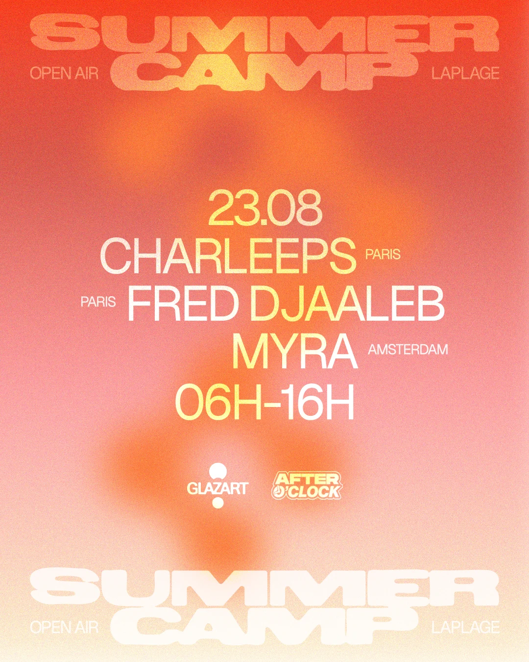 After O'clock X La Plage Open Air : Myra, Charleeps  & More
