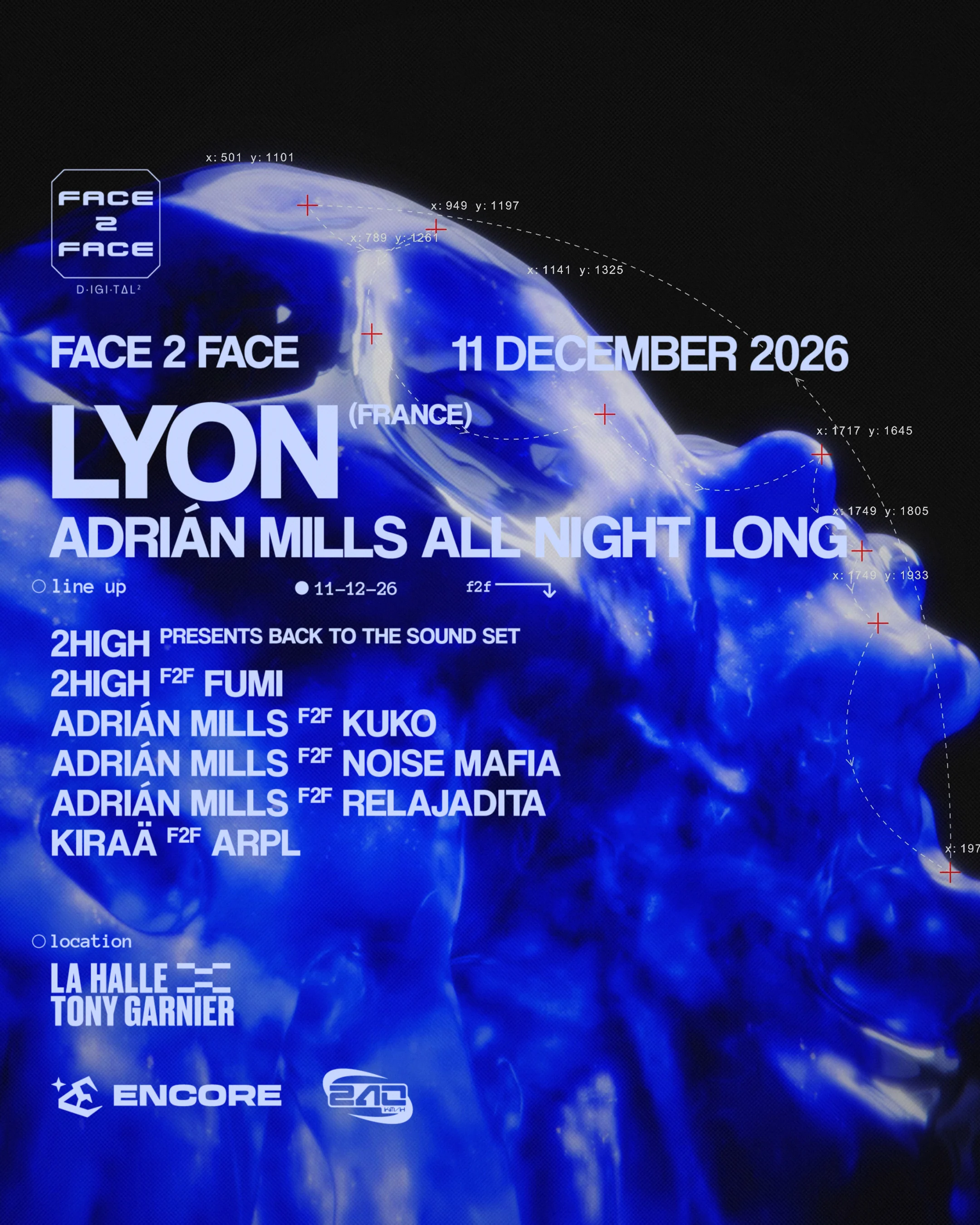 Face 2 Face Lyon : Adrián Mills All Night Long