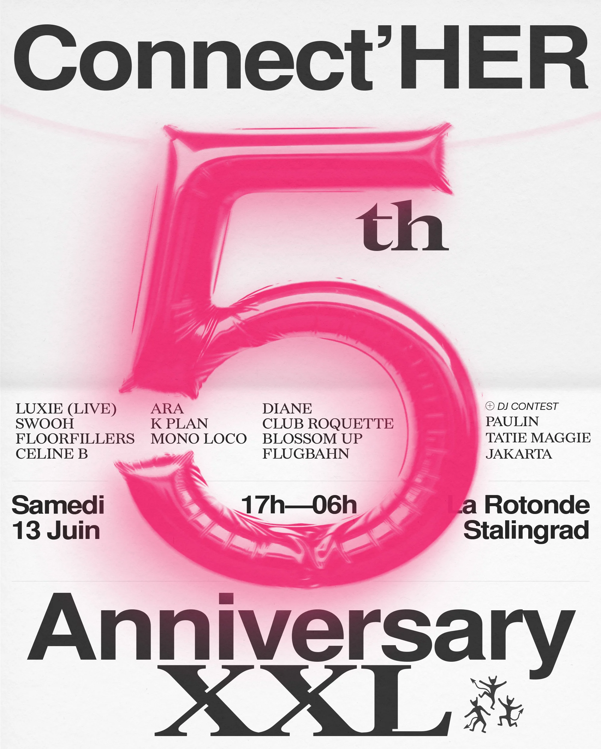 Connect'her 5th Anniversary - Open-Air & Club