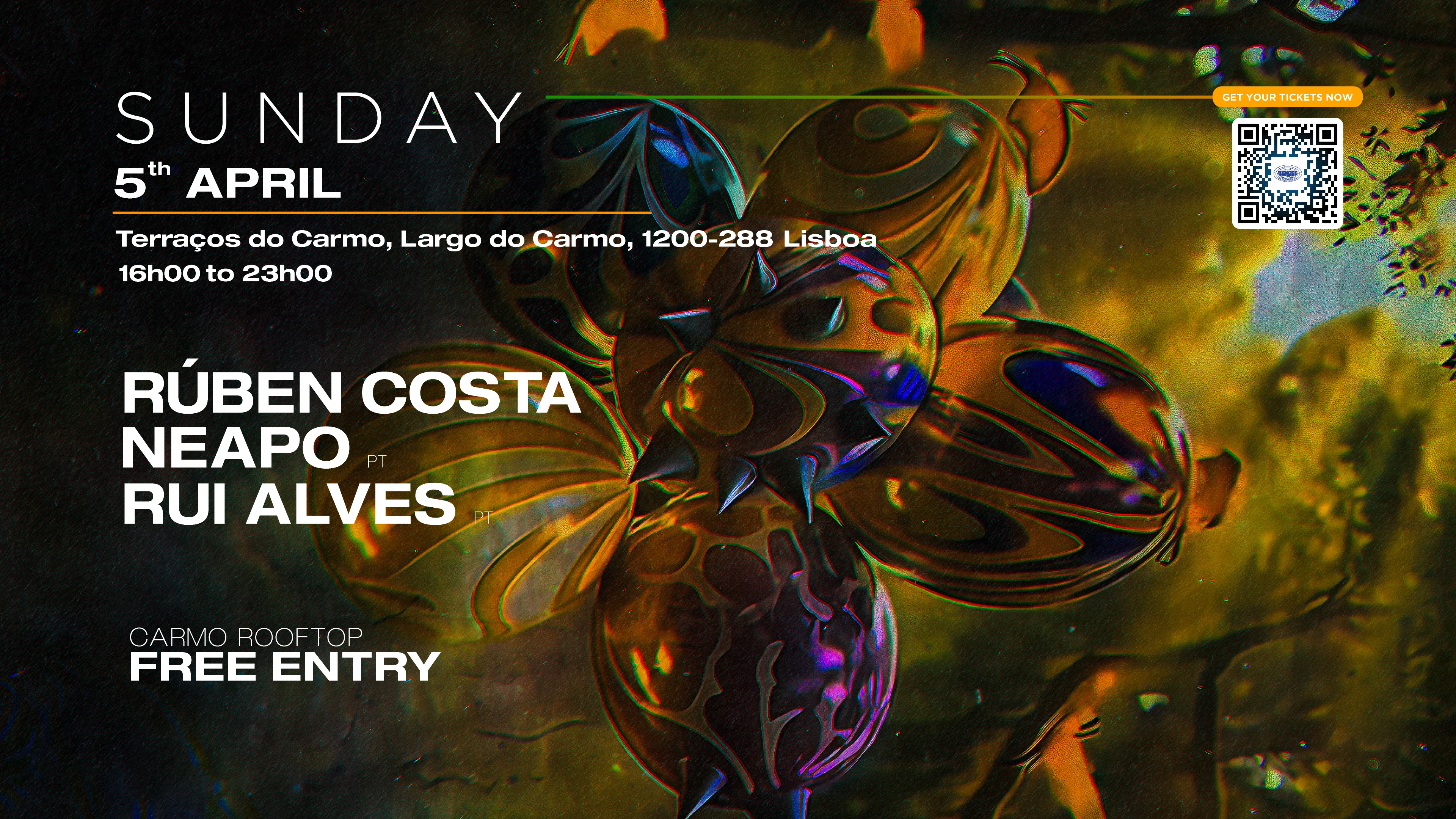 Ruben Costa ‣ Neapo ‣ Rui Alves | Sunday 5 Apr • Carmo •Free