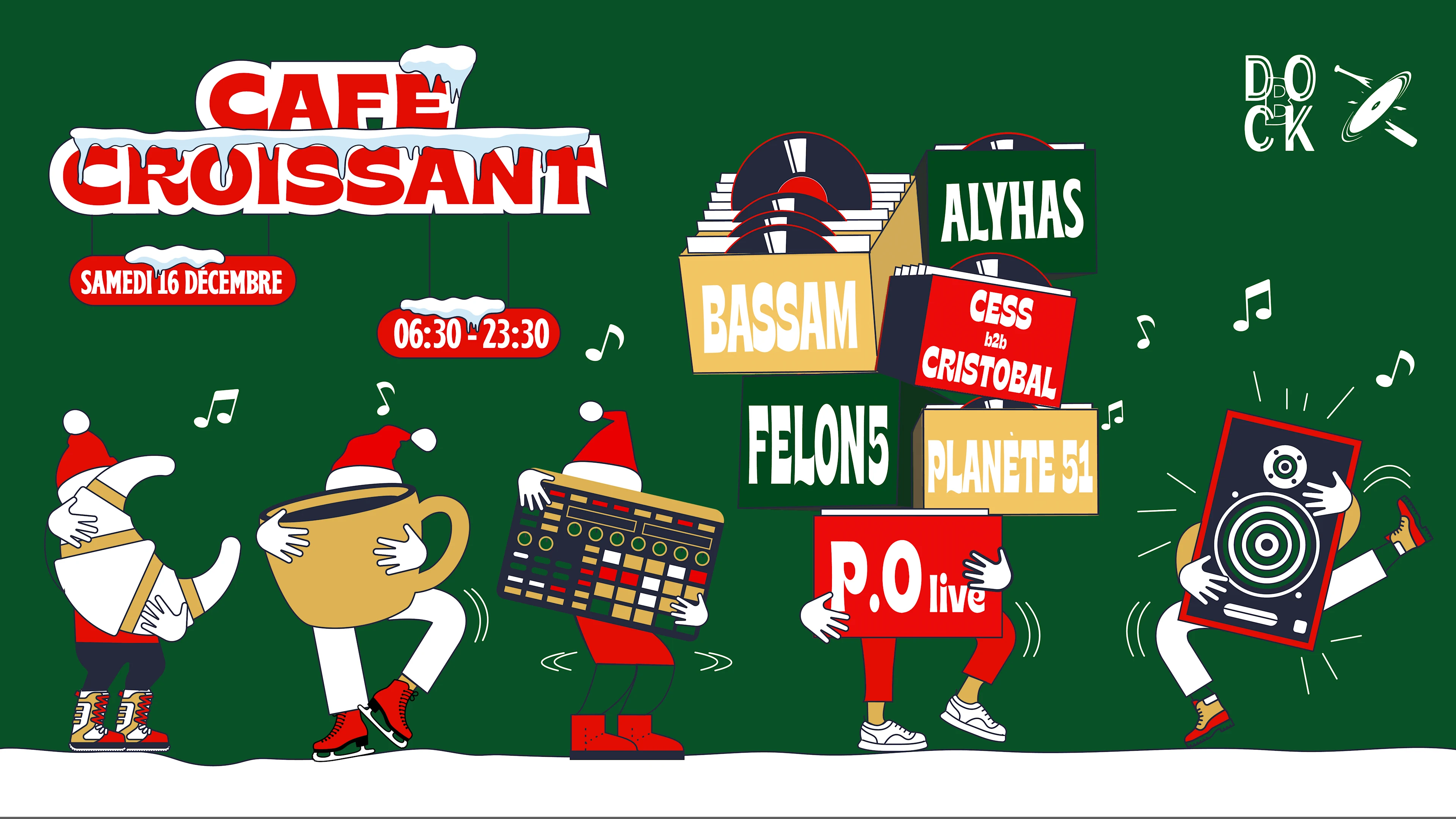 Café Croissant - Felon5 - Bassam - P.O Live - Planète 51