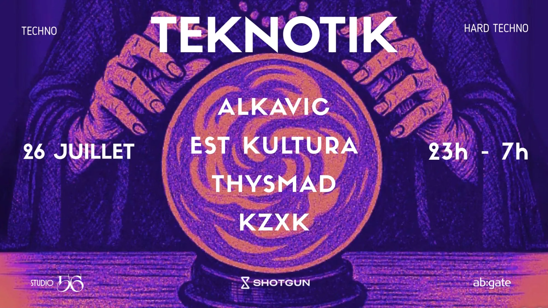 Teknotik W/ Est Kultura, Kzxk, Thysmad & Alkavic