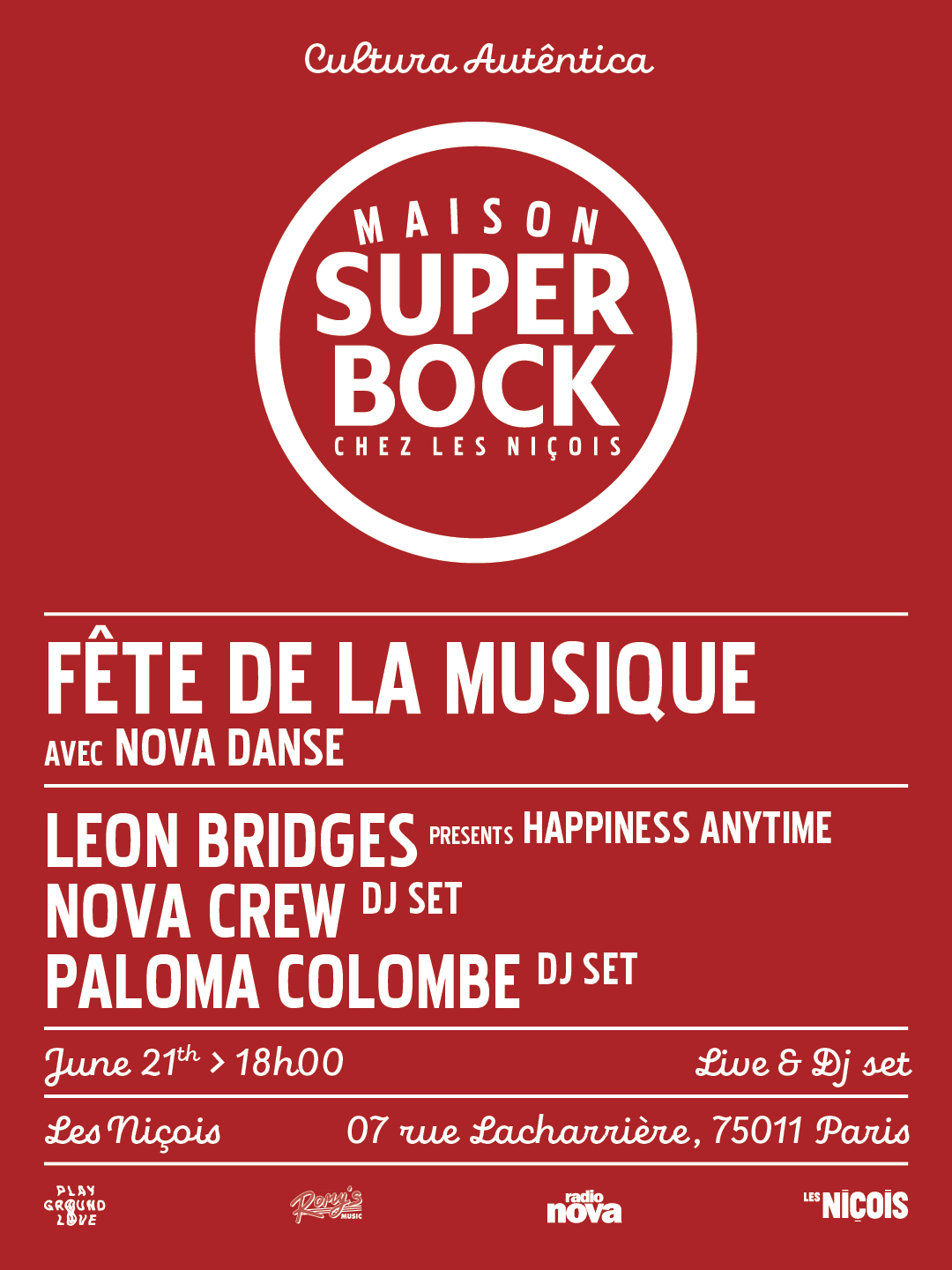 Maison Super Bock — Fête De La Musique : Leon Bridges & More