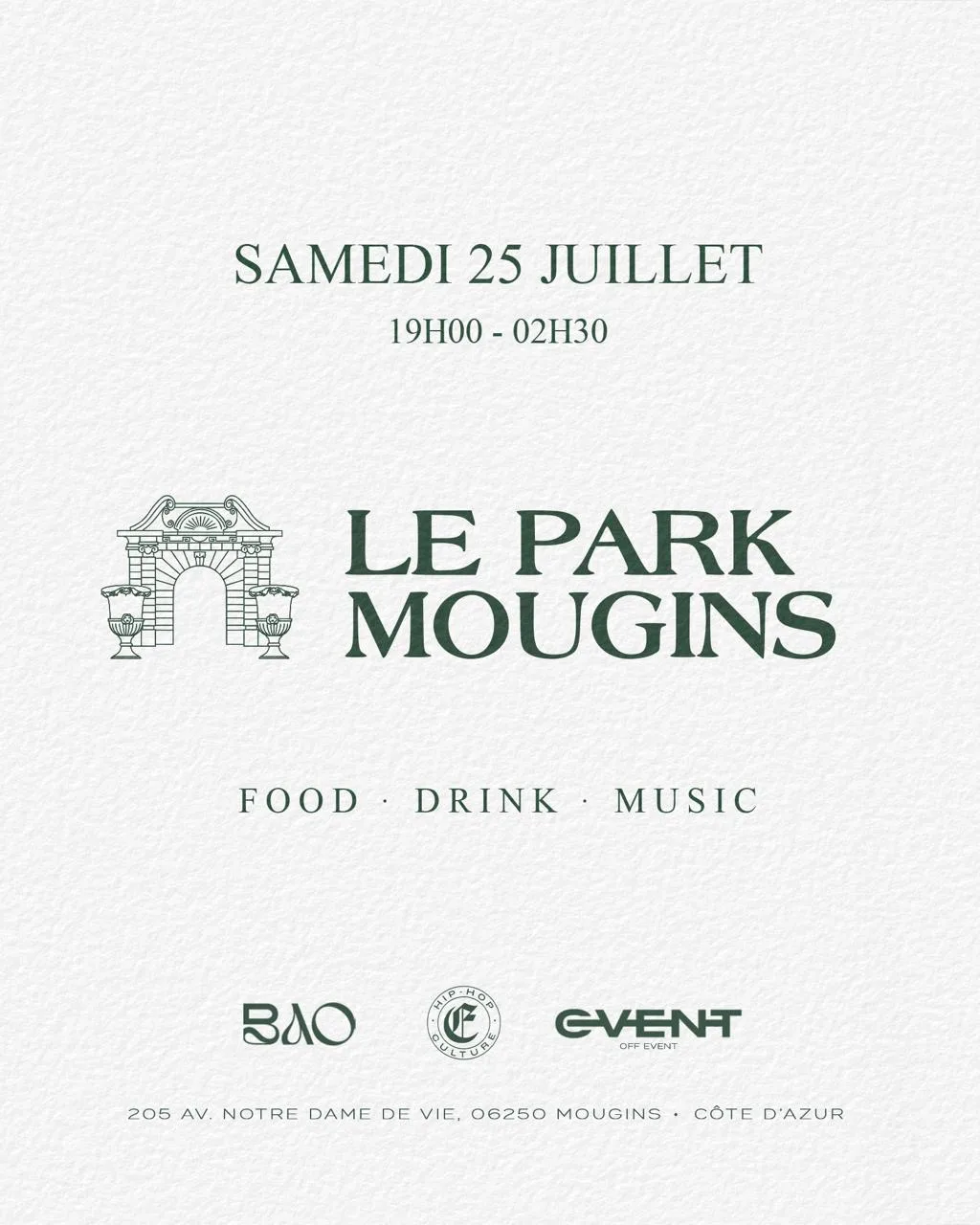 Le Park Mougins - Episode Culture X Bao X Off Event