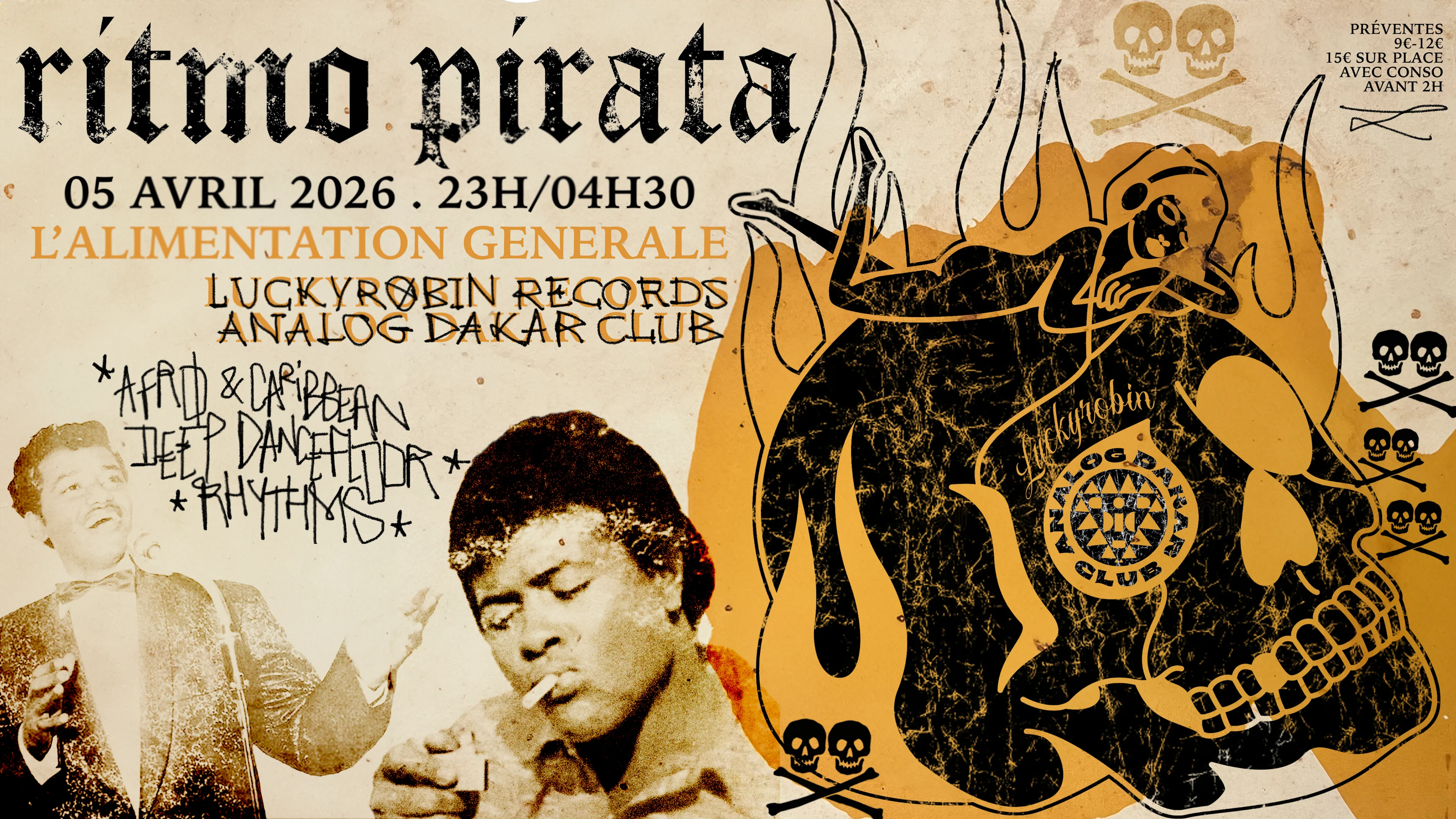 Ritmo Pirata - Luckyrobin Records Invite Analog Dakar Club