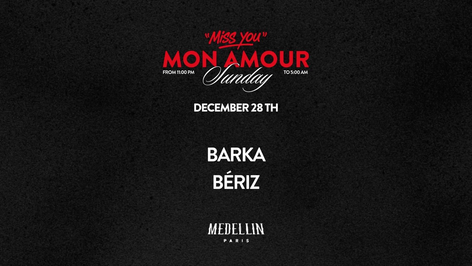 Miss You Mon Amour W/ Barka