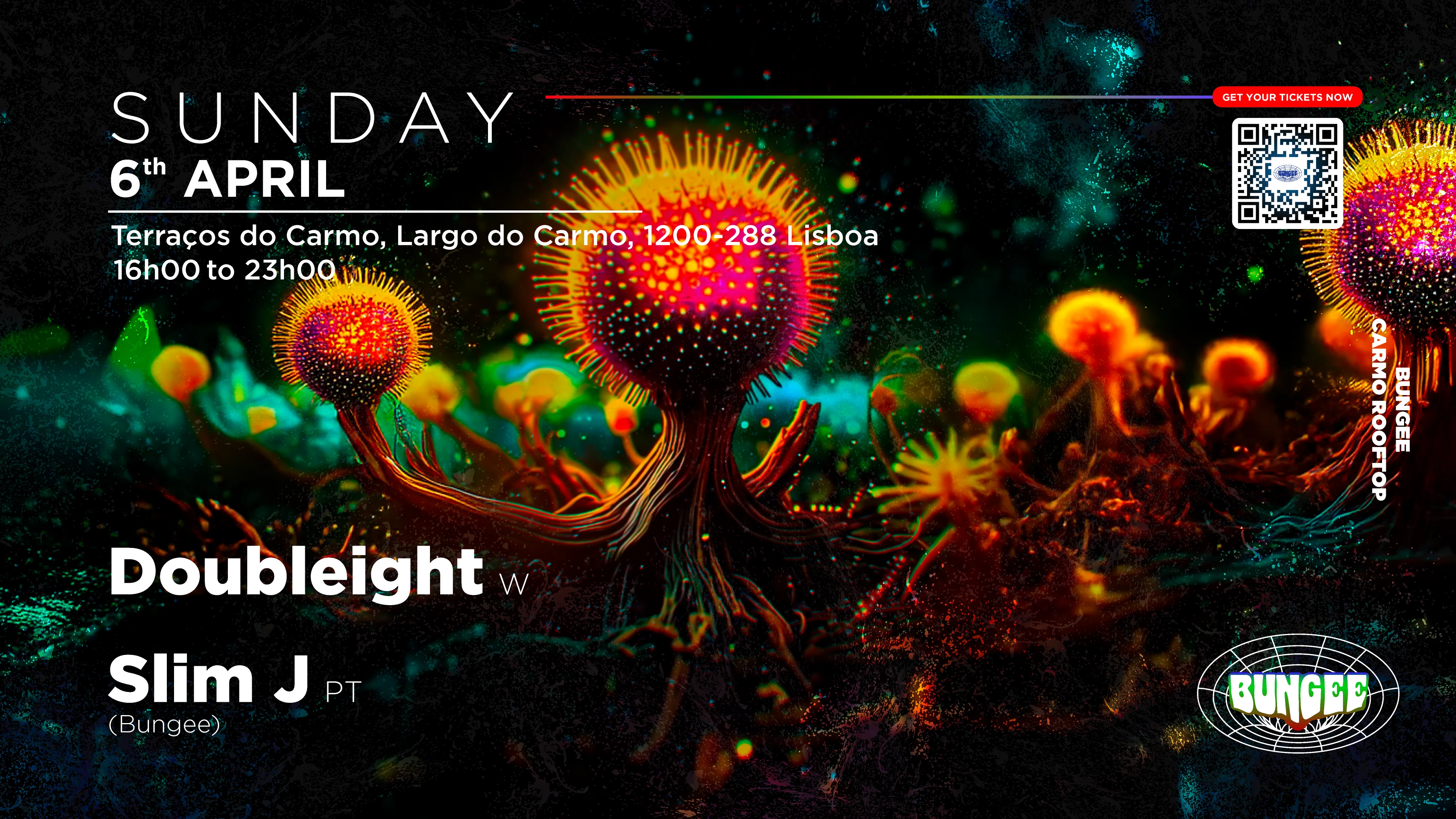 Doubleight • Slim J | Sunday 6 Apr • Carmo Rooftop • Free