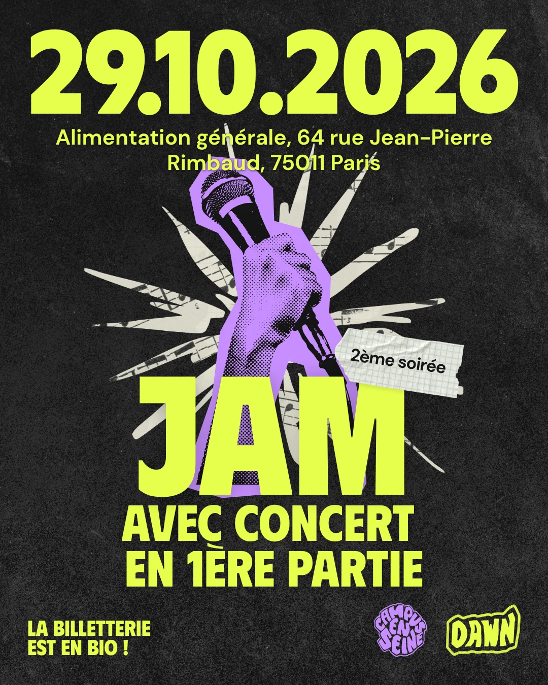 Dawn Deuxième Soirée - Session Jam & Special Guest