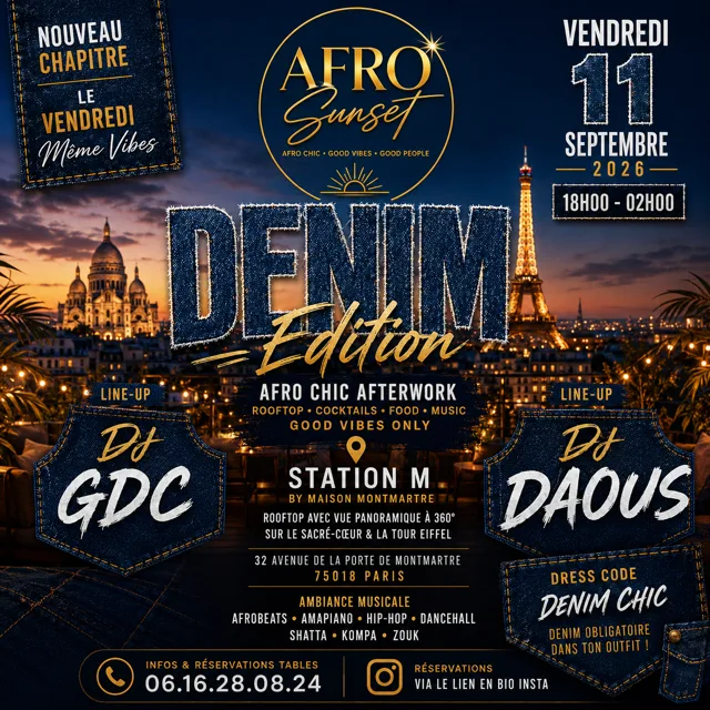 Afro Sunset - Denim Editon