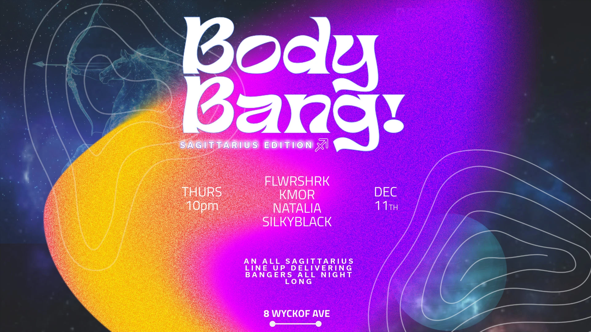 Body Bang!: Flwrshrk • Kmor • Natalia • Silkyblack