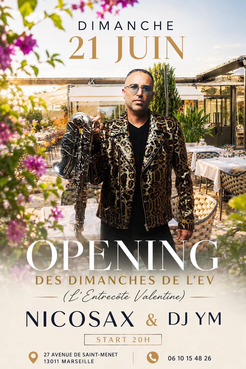 Les Dimanches De L'ev / Nicosax & Dj Ym/ Fete De La Musique