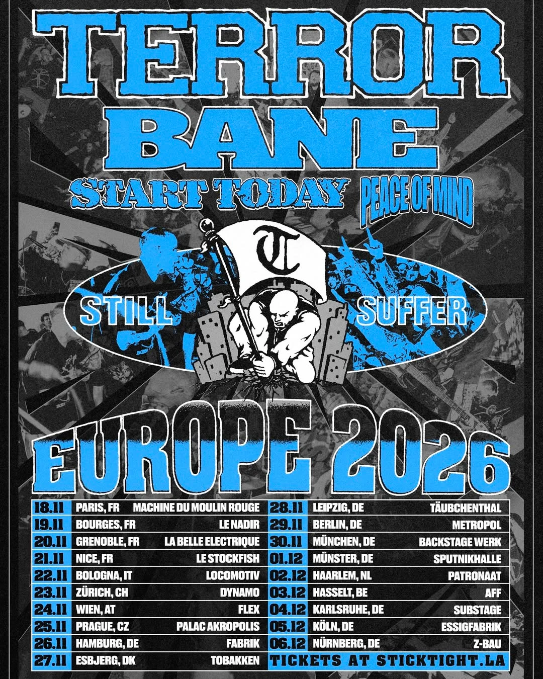 Terror + Bane + Start Today + Peace Of Mind
