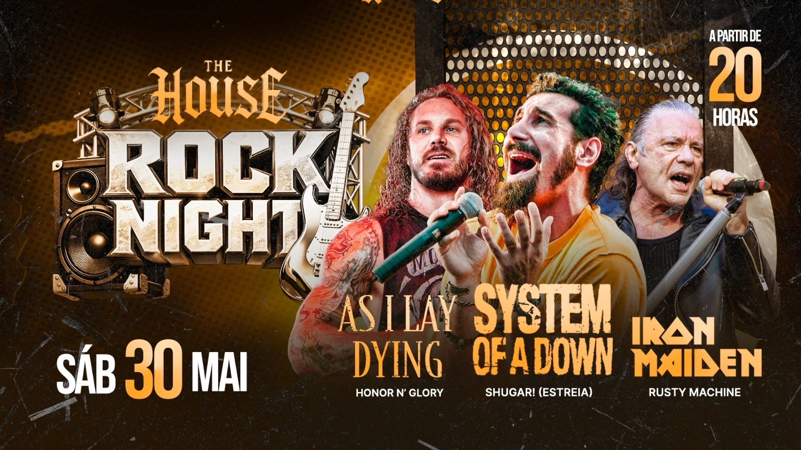 Rock Night - As I Lay Dying - System Of A Down - Iron Maiden