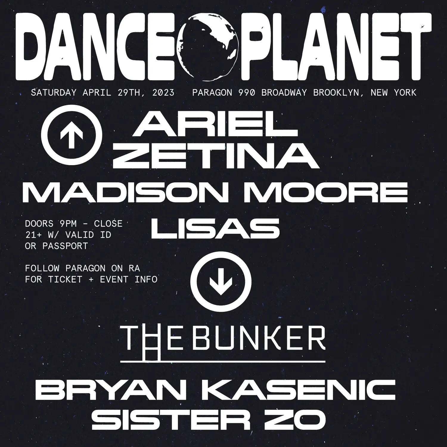 Dance Planet: Ariel Zetina, Madison Moore + The Bunker