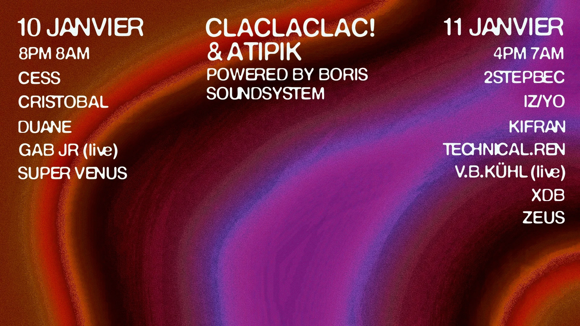 Claclaclac! X Atipik Weekender