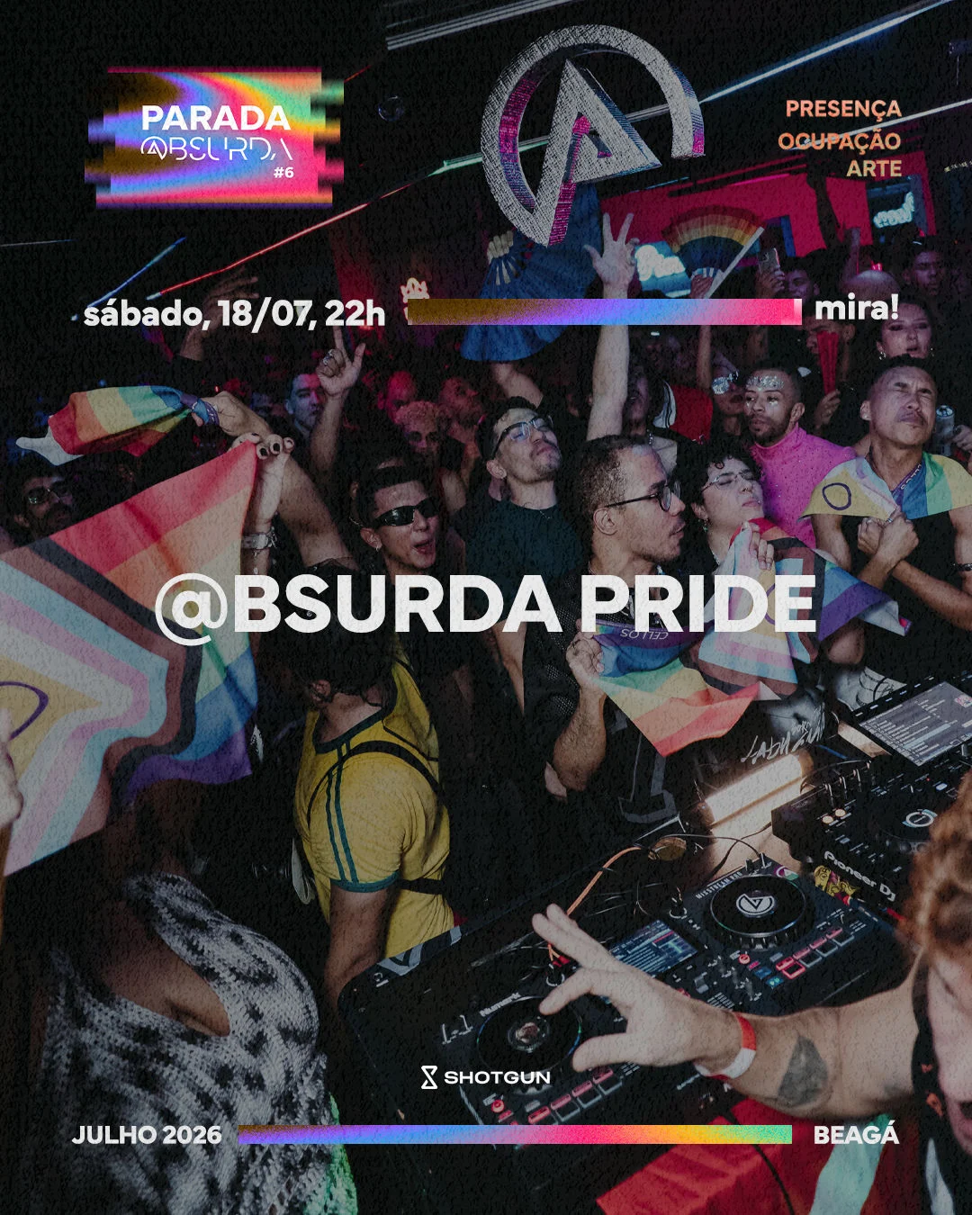 @Bsurda Pride 18/07 22h
