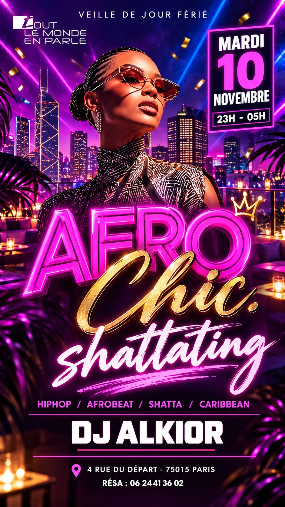 Soiree Afrochic & Shattating  Club Veille De Jours Ferie