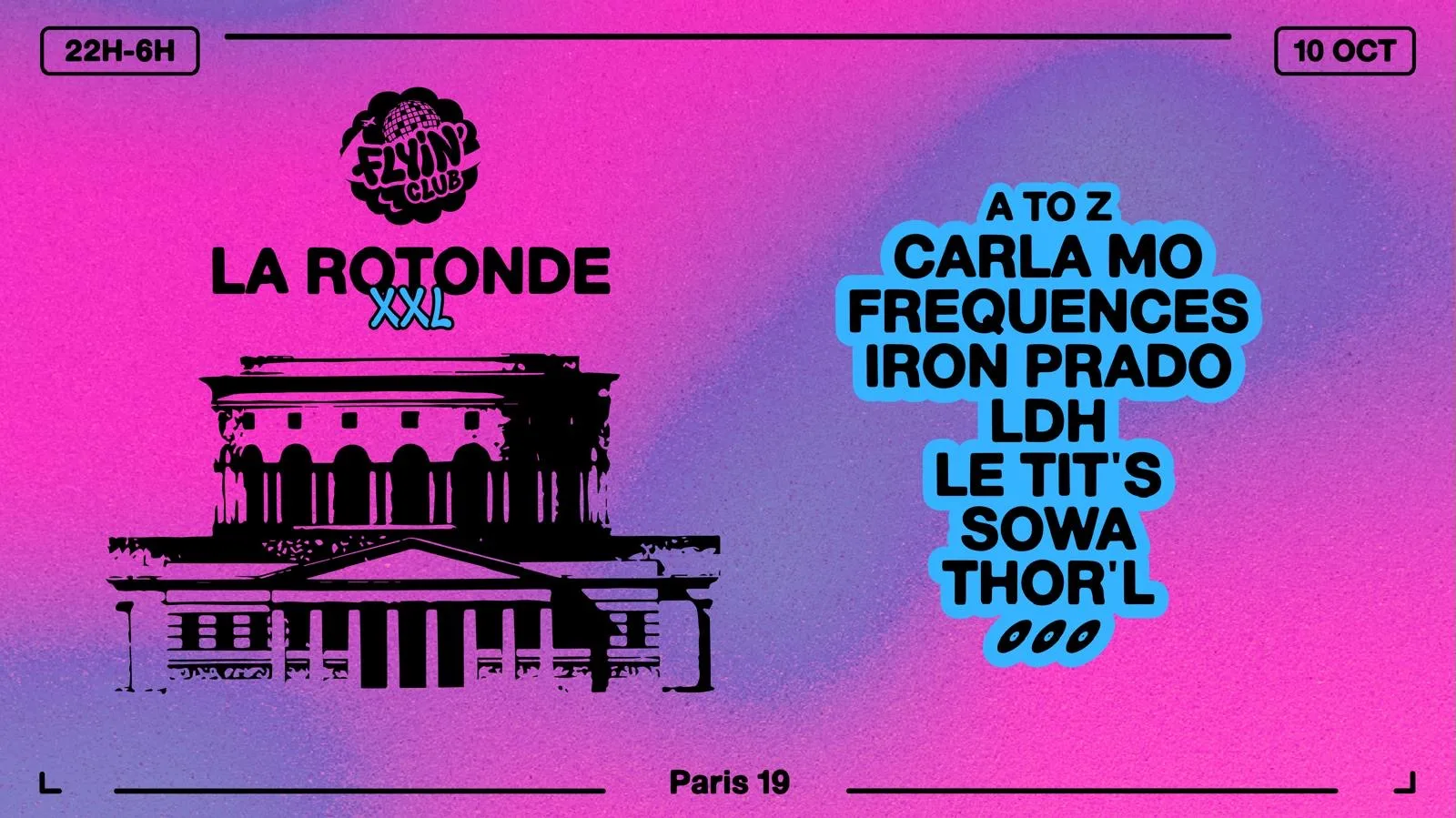 Flyin’Club : Carla Mo, Frequences, Iron Prado, Ldh & More