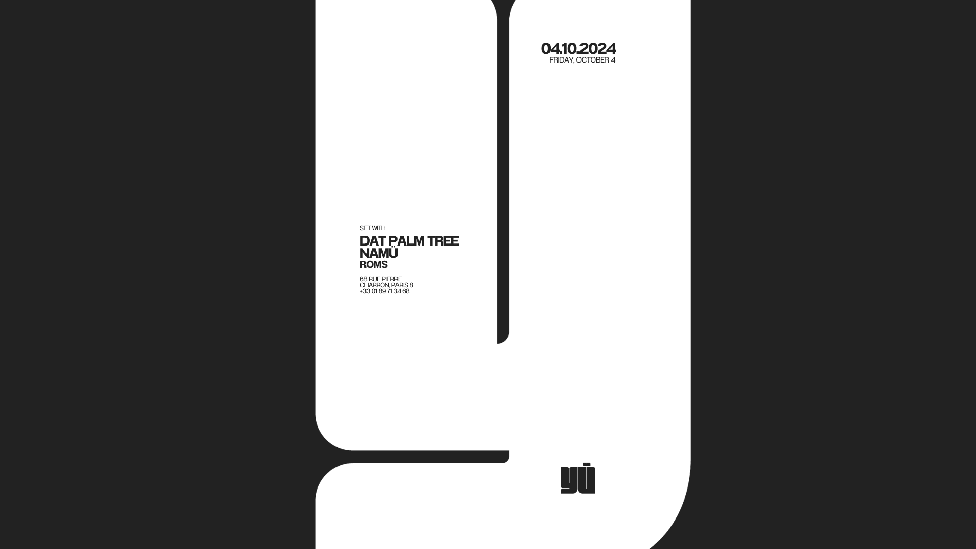 Opening Night I 4.10 @ Yū Club