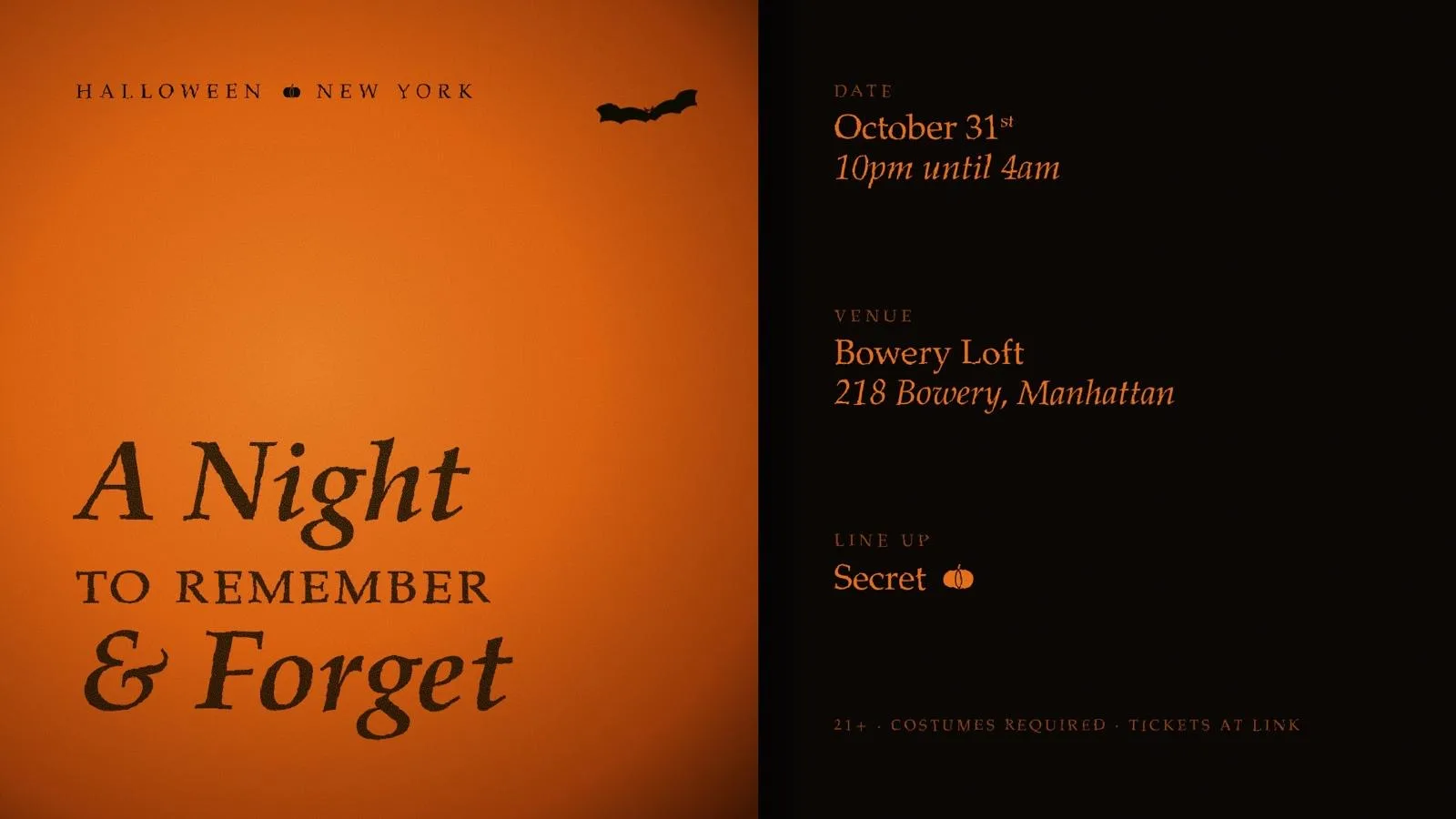 Halloween @ Bowery Loft