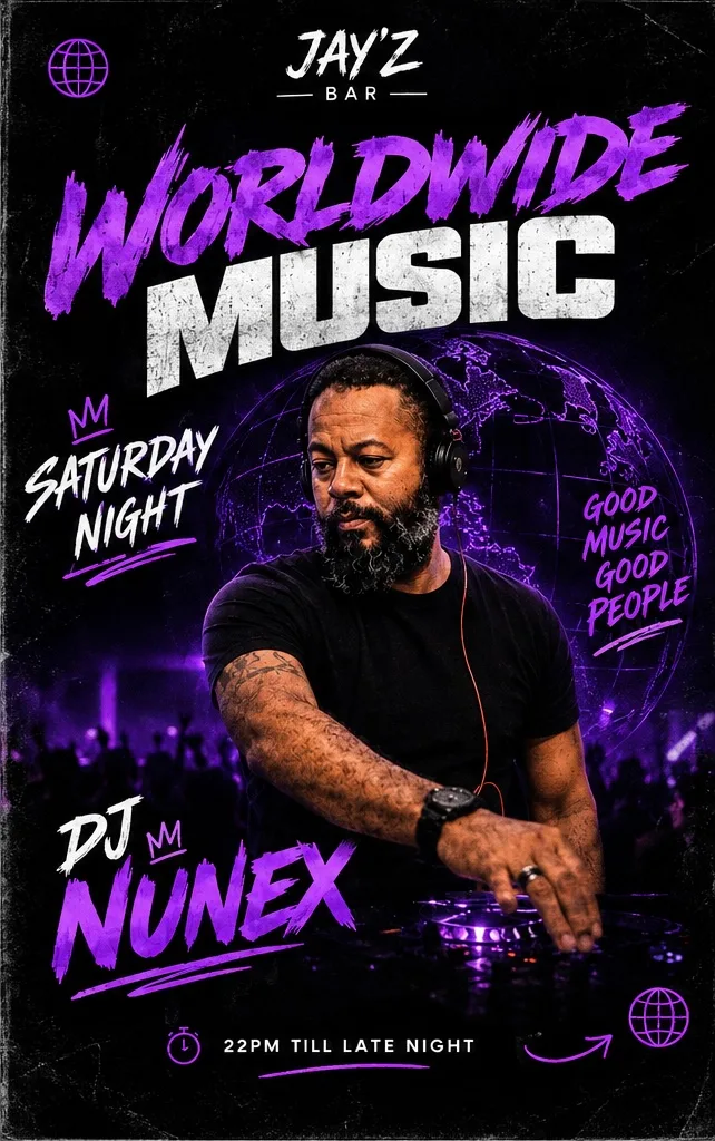 Worldwide Music Night With Dj Nunez