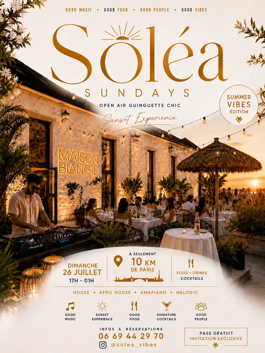 Soléa Sundays X La Maison Blanche